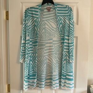 Light weight open front cardigan.